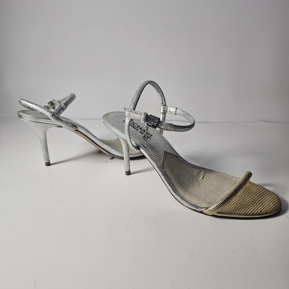 Michael Kors High Heels Strappy Gold Silver
